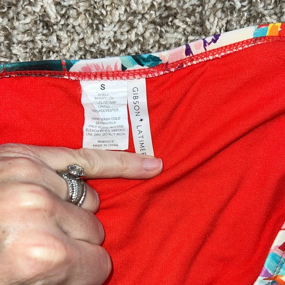 Gibson Latimer Red Floral Bikini - Picture 8 of 11